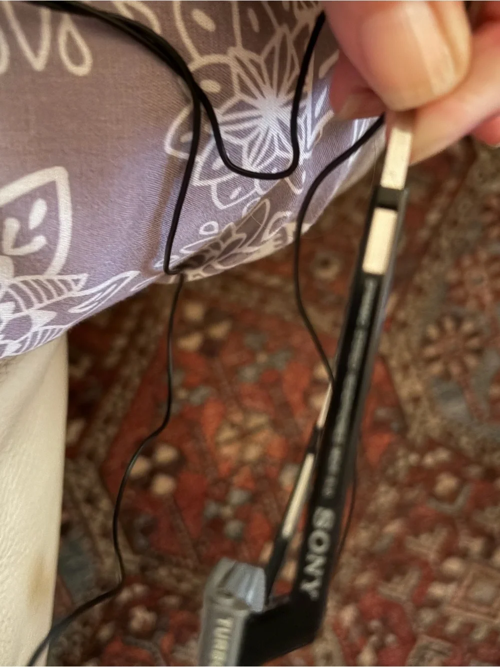 Vintage Sony Black and Gray MDR-A10 Wired turbo Earphones